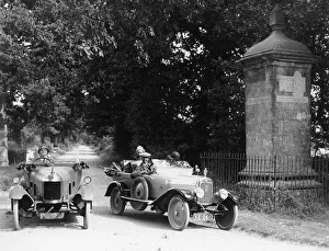 Calthorpe Prints: 1920 Calthorpe Sporting 4 and Morris Bullnose, Little Compton, Warwickshire, (1920s?)
