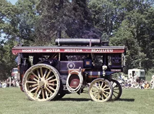 Beaulieu Hampshire England Gallery: 1921 Burrell Traction Engine at Beaulieu steam engine rally in late 1960 s