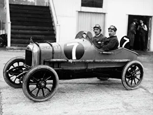 Brooklands Prints: 1921 Singer 10 at Brooklands, Surrey, c1921