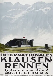 Race Track Prints: The 1923 Klausenrennen, 1923. Creator: Trieb; Anton (1883-1954)