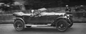 Cornering Prints: 1925 Le Mans, Chassagne in Sunbeam. Creator: Unknown