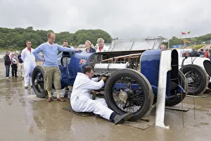 Campbell Prints: 1925 Sunbeam 350 hp driven by Don Wales at Pendine Sands 2015. Creator: Unknown