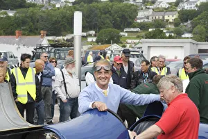 1925 Sunbeam 350 hp driven by Don Wales at Pendine Sands 2015. Creator: Unknown
