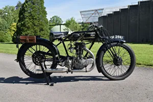 1927 AJS Big Port motorcycle. Creator: Unknown