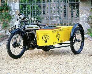 Sidecar Prints: 1927 Triumph AA Combination