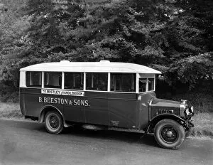 Thornycroft Gallery: 1928 Thornycroft A2 long chassis bus. Creator: Unknown