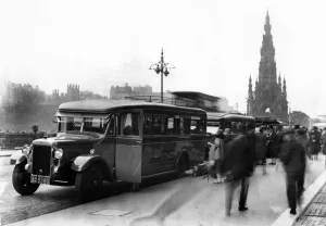 Commercial Vehicles Prints: 1929 Daimler CF6 coach. Creator: Unknown
