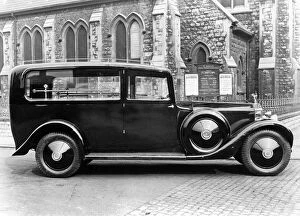 1929 Rolls Royce Phantom 1 hearse. Creator: Unknown