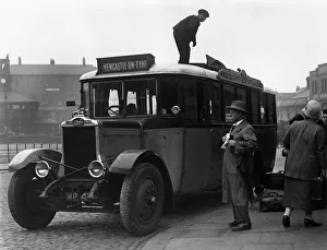 Commercial Vehicles Prints: 1929 W&G coach in Newcastle upon Tyne. Creator: Unknown