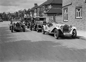 Motorist Prints: 1930 Alfa-Romeo, Chrysler Coupe and Bugatti Type 43 2262cc. Artist: Bill Brunell