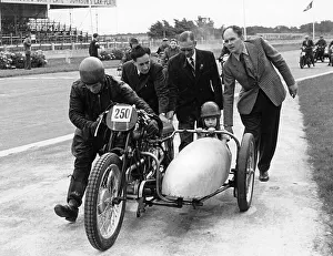 Sidecar Prints: 1930 Brough Superior at the VSCC 21st birthday party, 1955