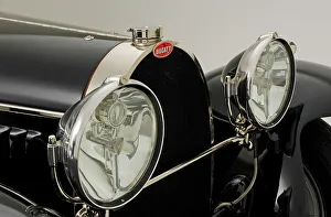 Headlights Prints: 1930 Bugatti Type 46 Faux