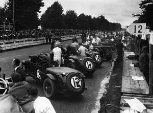 Start Prints: 1930 O.M. works cars ready for start of 1930 Irish Grand Prix