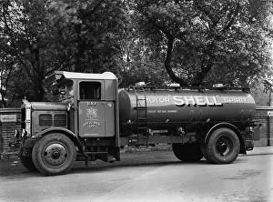 1931 Prints: 1931 Scammell 8 ton Shell petrol tanker. Creator: Unknown