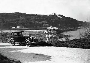 Channel Islands Prints: 1932 Standard Little Nine saloon at Royal Bay, Jersey