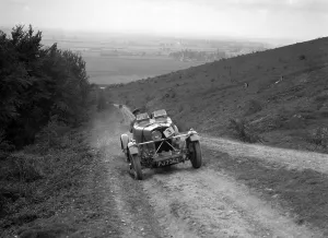 1932 Talbot 105 2970 cc Alpine Trial car competing in a Talbot CC trial. Artist: Bill Brunell