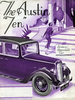 Art And Advertising Collection: 1934 Austin Ten sales brochure. Creator: Unknown