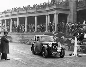 1934 Prints: 1934 Singer Nine Sports Coupe on Blackpool Rally