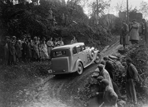 1934 Standard Sixteen taking part in a Standard Car Owners Club trial. Artist: Bill Brunell