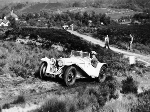 Lawrence Cup Trial Prints: 1935 Riley Imp 9hp competing in the Lawrence Cup Trial