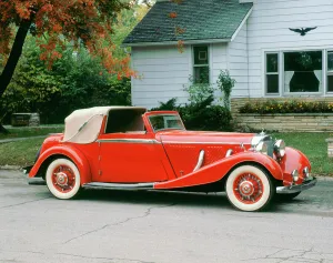 White Wall Prints: 1936 Mercedes Benz 500K Sedanca Drophead
