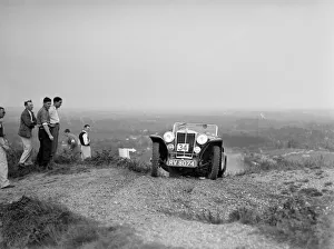 Lawrence Cup Trial Prints: 1936 MG PB 2-seater sports taking part in the NWLMC Lawrence Cup Trial