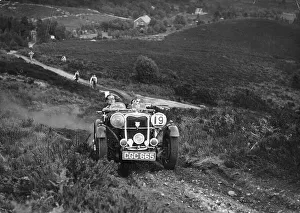 Hill Climb Prints: 1936 Singer 1.5 litre Le Mans, (late 1930s?)