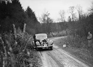 1936 Talbot 10 saloon competing in the Great West Motor Club Thatcher Trophy, 1938