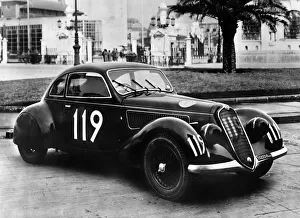 Mille Miglia Prints: 1937 Alfa Romeo 6C 2300 Mille Miglia. Creator: Unknown