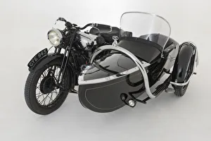 1937 Brough Superior 11-50 Special Combination. Creator: Unknown 1937 Brough Superior 11-50 Special Combination. Creator: Unknown