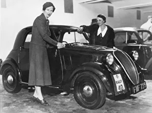 1937 Fiat 500 R. A. C. Rally Joan Richmond and Mrs Gordon Simpson. Creator: Unknown