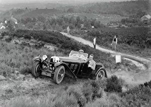 Cars Collection: 1937 HRG 2-seater sports of WP Uglow taking part in the NWLMC Lawrence Cup Trial, 1937