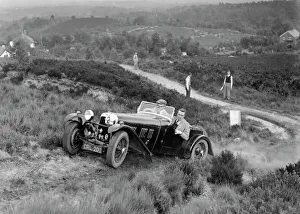 1937 HRG 2-seater sports of WP Uglow taking part in the NWLMC Lawrence Cup Trial, 1937