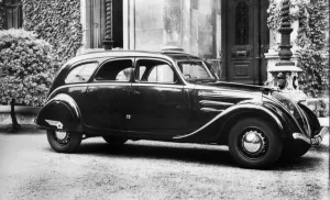 1937 Peugeot 402 Paris taxi. Creator: Unknown