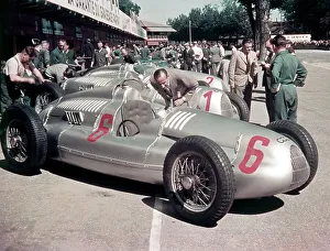 Pits Prints: 1938 Auto Unions, (c1938?)