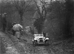 Umbrella Prints: 1938 HRG Standard Meadows-engined 2-seater of MH Lawson taking part in the Petersfield Trial