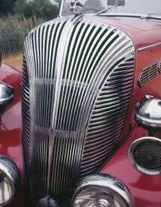 Grill Prints: 1938 Triumph Dolomite grille. Creator: Unknown