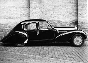 Art Deco Collection: 1939 Bugatti Type 57 with body by Figoni et Falaschi. Creator: Unknown