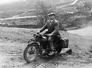 Motorcyclist Prints: 1940 BSA motorbike, (c1940?)