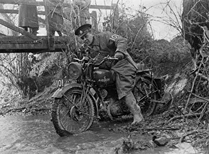 Motorcycle Prints: 1940 Norton 16H military. Creator: Unknown