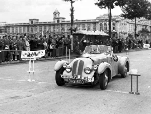 Rally Prints: 1947 Healey 2. 4 special body on 1952 Welsh rally. Creator: Unknown