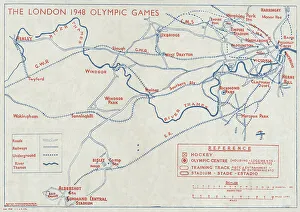 Track And Field Prints: The 1948 London Olympic Games - back cover, 1948. Creator: Unknown
