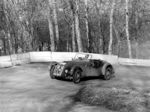 1950 Healey Silverstone, R. A. C. Rally, Prescott 1954. Creator: Unknown