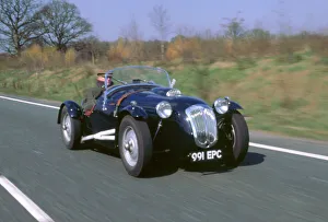 Man Driving Prints: 1952 Frazer Nash Le Mans Replica
