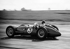 Northamptonshire Gallery: 1953 BRM V16 driven by Fangio at Silverstone. Creator: Unknown