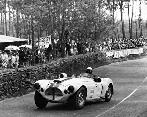Motor Race Prints: 1953 Cunningham 5. 4 at Le Mans driven by Cunningham / Spear. Creator: Unknown