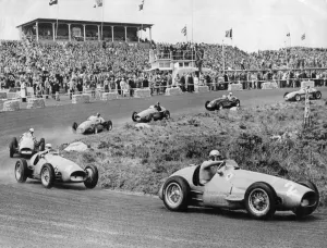 1953 Dutch Grand Prix, Ascari leads in Ferrari. Creator: Unknown
