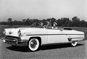 Lincoln Prints: 1953 Lincoln Capri Convertible. Creator: Unknown