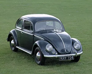 Front Three Quarters Prints: 1953 Volkswagen Beetle export