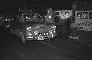 1954 Prints: 1954 Ford Zephyr, J. Risk, P. Wren on Redex Rally. Creator: Unknown